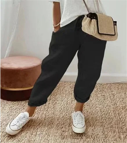 Luce Bianca Luxe Linnen Broek – Tijdloze Elegantie & Comfort