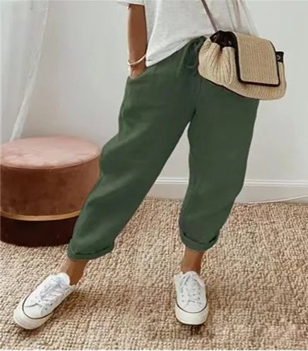Luce Bianca Luxe Linnen Broek – Tijdloze Elegantie & Comfort