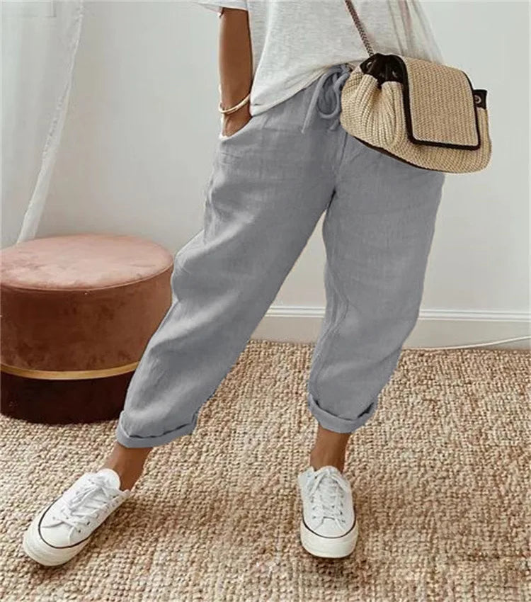 Luce Bianca Luxe Linnen Broek – Tijdloze Elegantie & Comfort