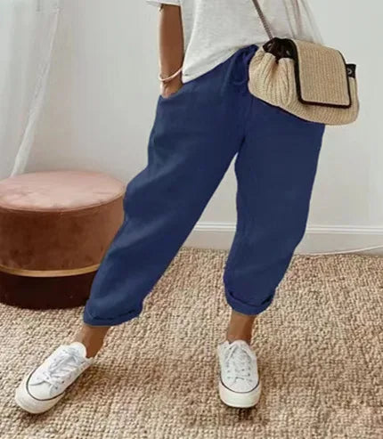 Luce Bianca Luxe Linnen Broek – Tijdloze Elegantie & Comfort