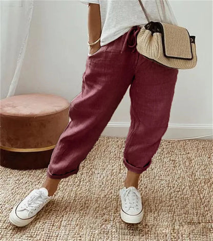 Luce Bianca Luxe Linnen Broek – Tijdloze Elegantie & Comfort