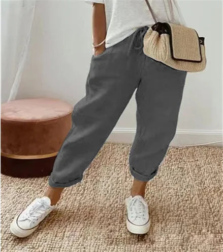 Luce Bianca Luxe Linnen Broek – Tijdloze Elegantie & Comfort